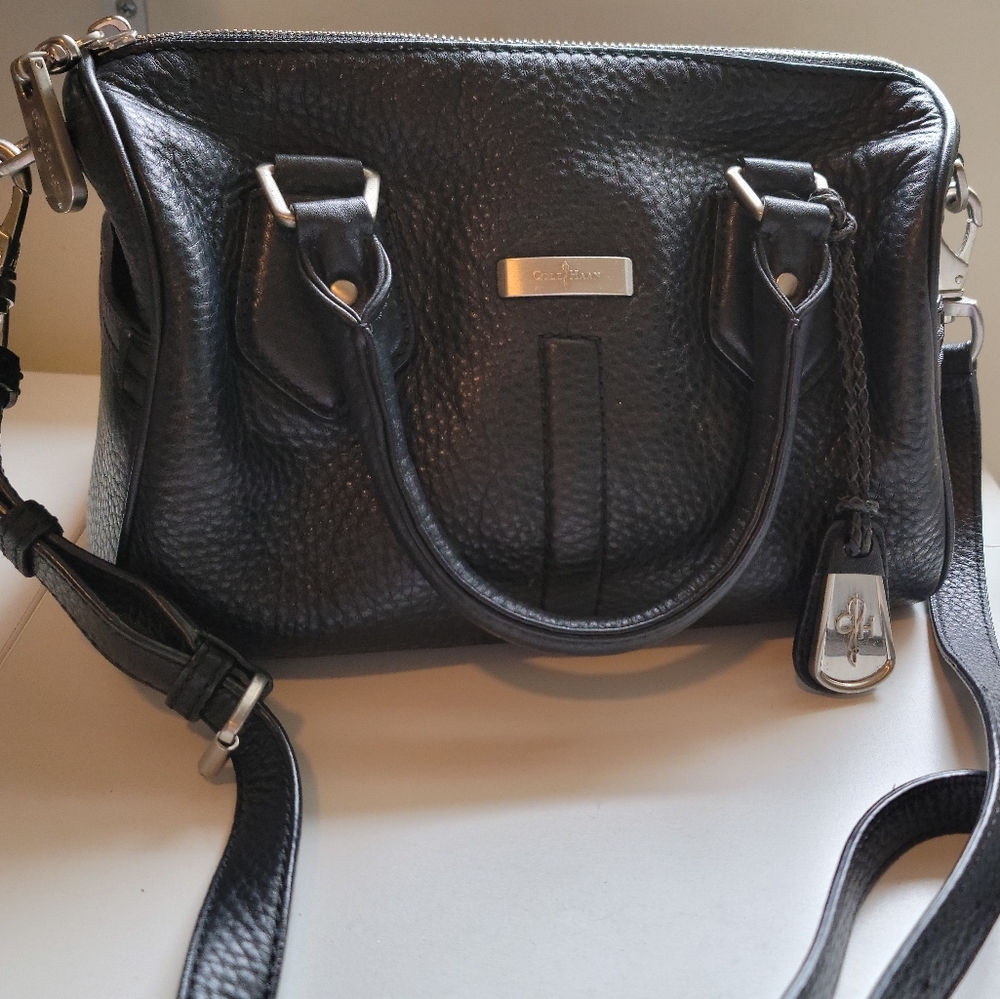Cole Haan Black Crossbows Satche Pursel